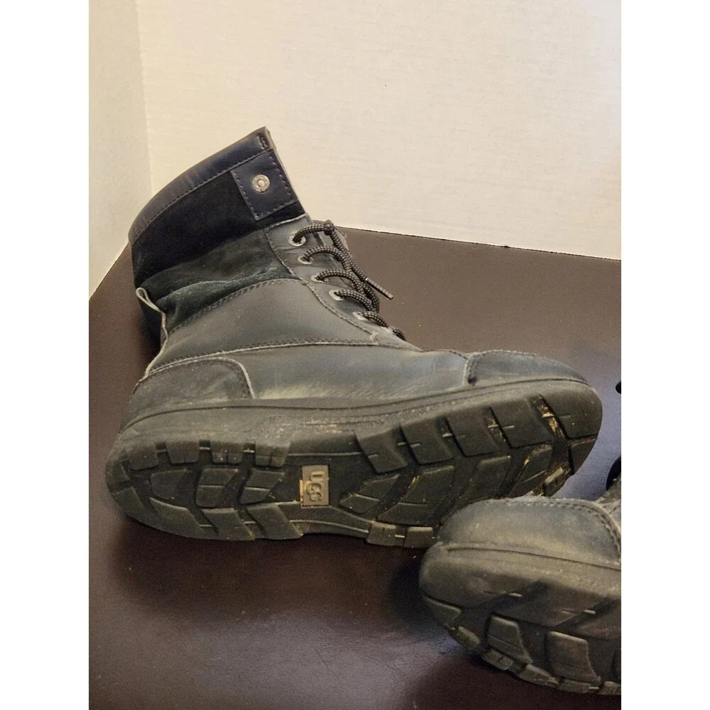 Ugg S/N 1098890k Lace Up Ankle Boots Black Size US 5 Winter Boot